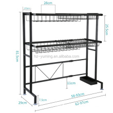 Adjustable High Quality Standing Holder Dish Drying Storage Rack Metal Shelf Kitchen Racks and Holders